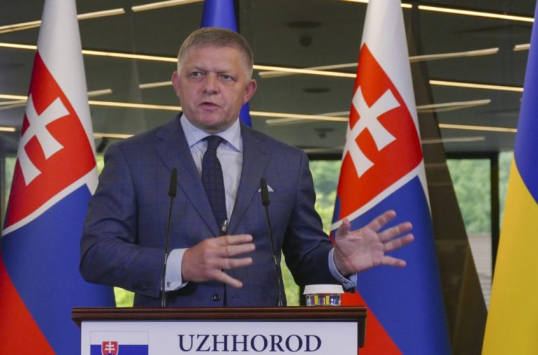 The European Commission slams Slovakia’s latest constitutional amendment, warning that the move to enshrine “traditional” values on gender and sexuality clashes with EU law. EPA/STRINGER
