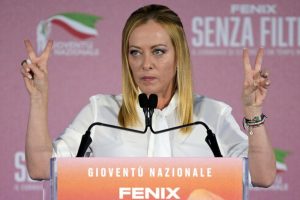 Italian Prime Minister Giorgia Meloni has called on right-wing parties across Europe to build alliances at home in order to bring conservative governments to power at the European level. EPA/RICCARDO ANTIMIANI