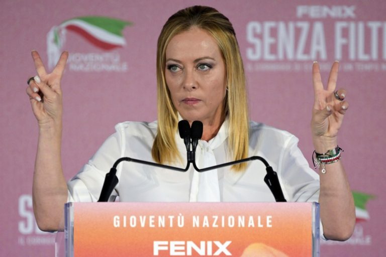 Italian Prime Minister Giorgia Meloni has called on right-wing parties across Europe to build alliances at home in order to bring conservative governments to power at the European level. EPA/RICCARDO ANTIMIANI
