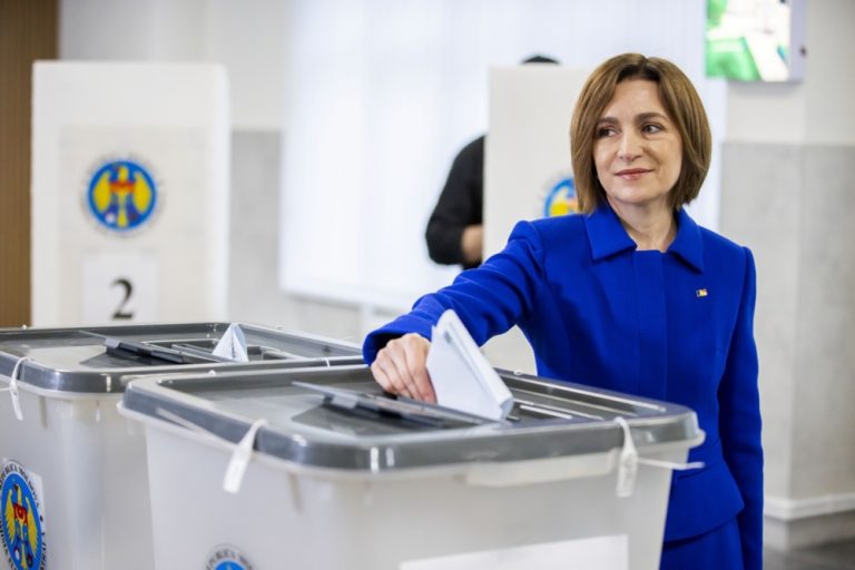 Moldova's pro-EU party wins key polls after Russian meddling claims. EPA/DUMITRU DORU