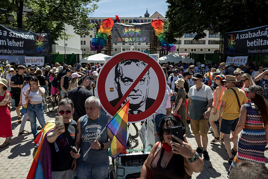 The European Parliament groups have revealed their shortlist for the 2025 Sakharov Prize, the EU’s human rights award, and among the nominees is Budapest Pride.  (Photo by Janos Kummer/Getty Images)