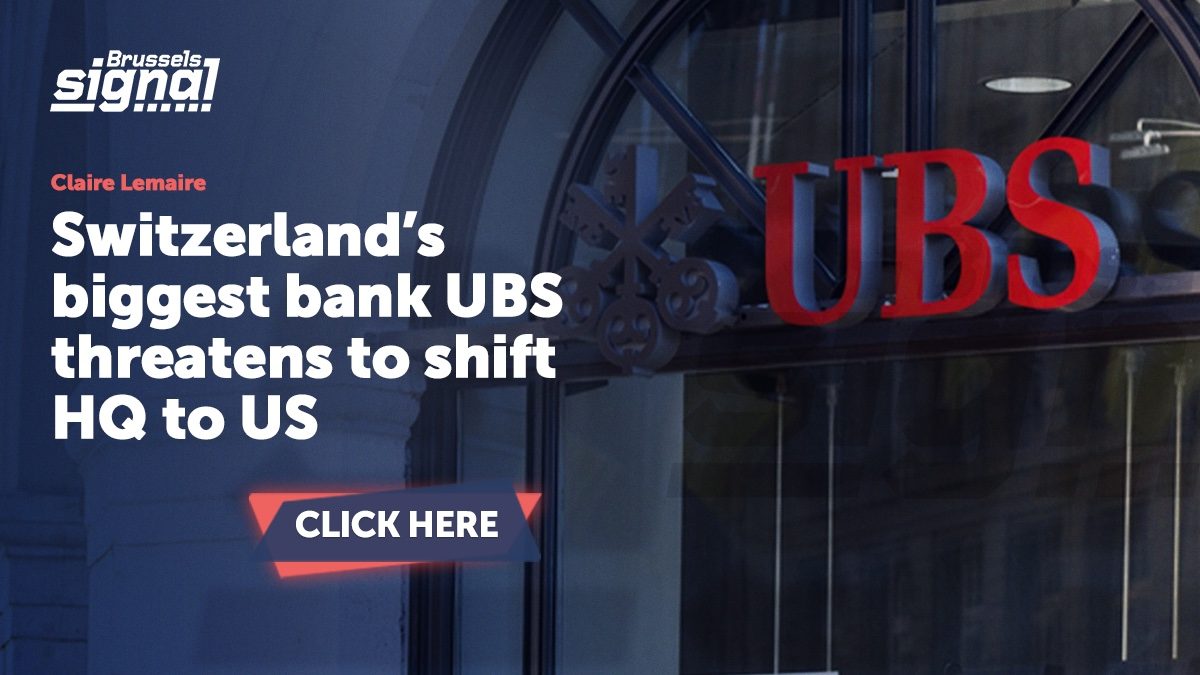Switzerland’s biggest bank UBS threatens to shift HQ to US