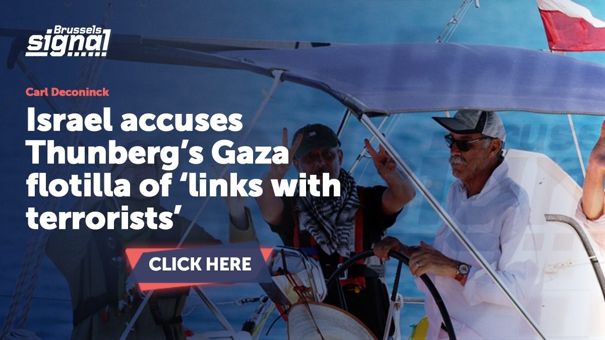 Israel accuses Thunberg’s Gaza flotilla of ‘links with terrorists’