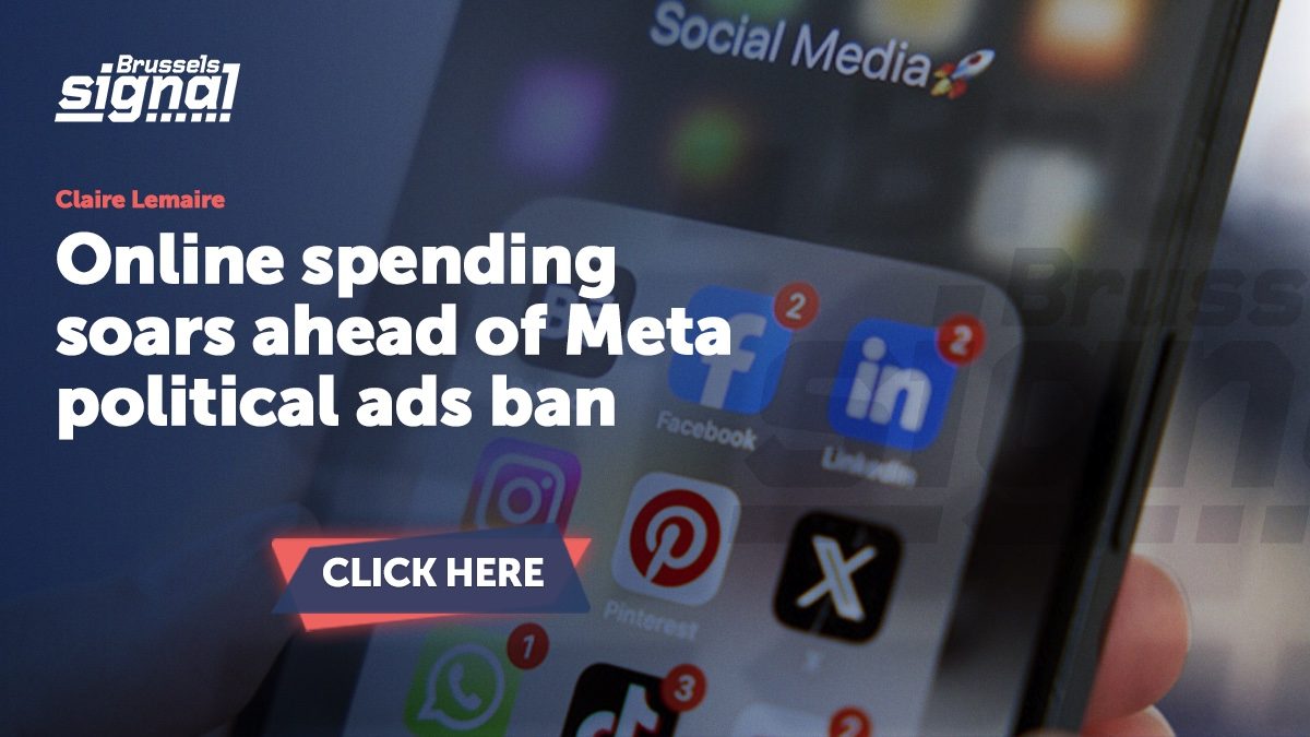 Online spending soars ahead of Meta political ads ban