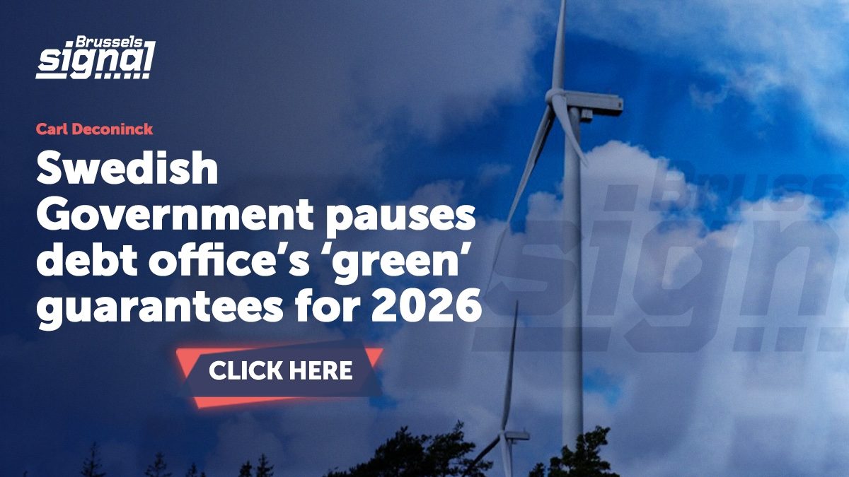 Swedish Government pauses debt office’s ‘green’ guarantees for 2026