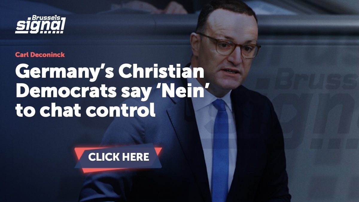 Germany’s Christian Democrats say ‘Nein’ to chat control