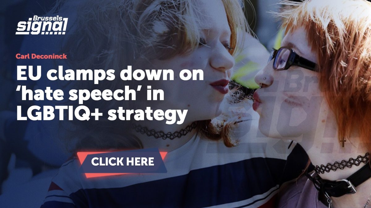 EU clamps down on ‘hate speech’ in LGBTIQ+ strategy