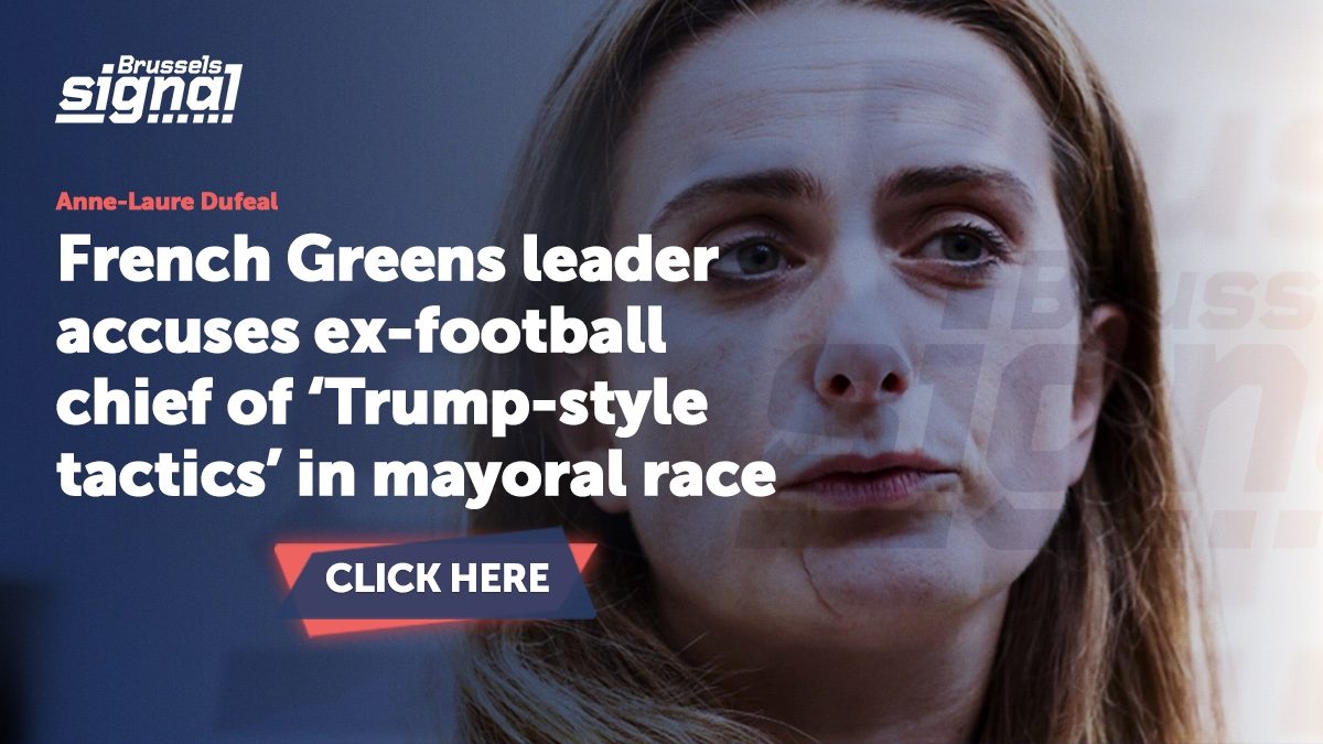 French Greens leader accuses ex-football chief of ‘Trump-style tactics’ in mayoral race