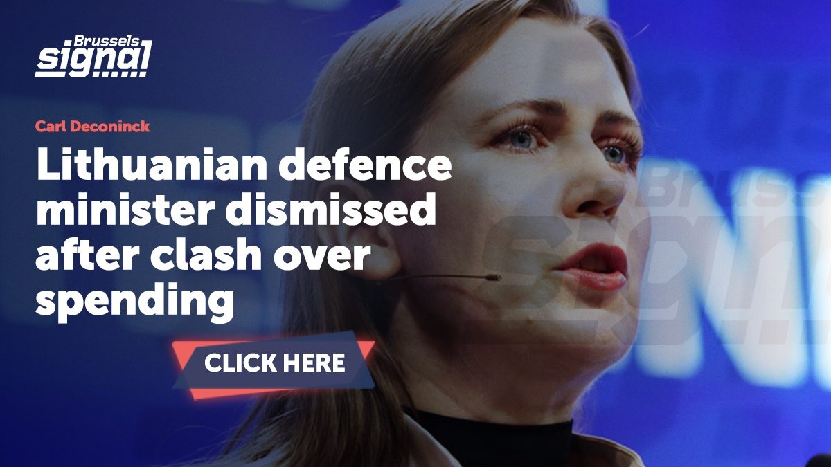 Lithuanian defence minister dismissed after clash over spending