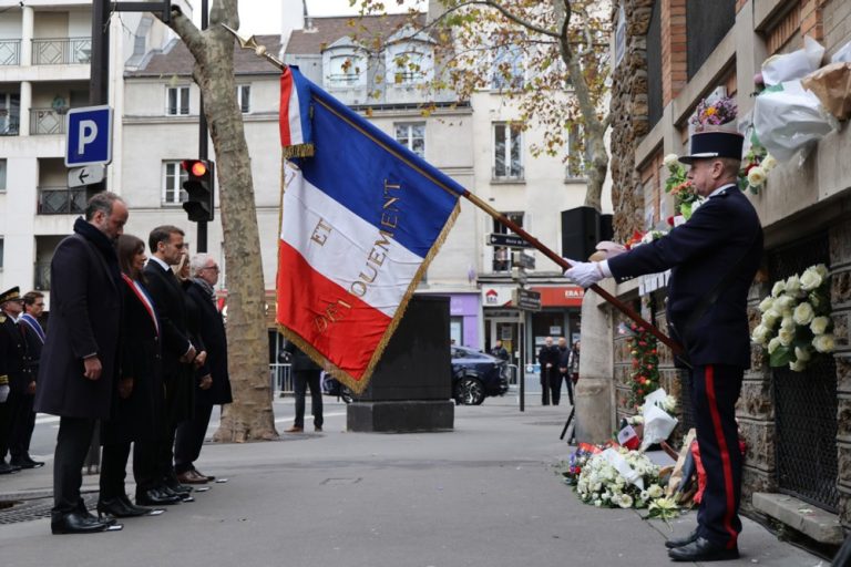 France is commemorating the 10th anniversary of the November 13, 2015, terrorist attacks, which killed 132 people and injured 350. Here is the schedule for the day. EPA/LUDOVIC MARIN / POOL MAXPPP OUTEPA/LUDOVIC MARIN / POOL MAXPPP OUT