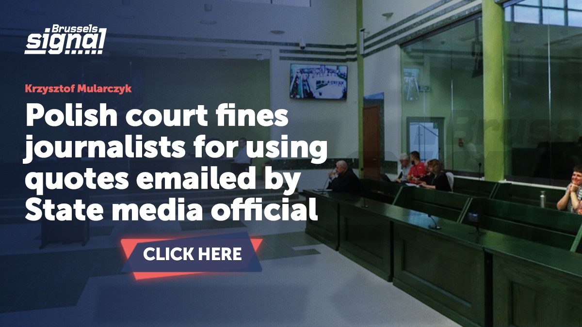 Polish court fines journalists for using quotes emailed by State media official