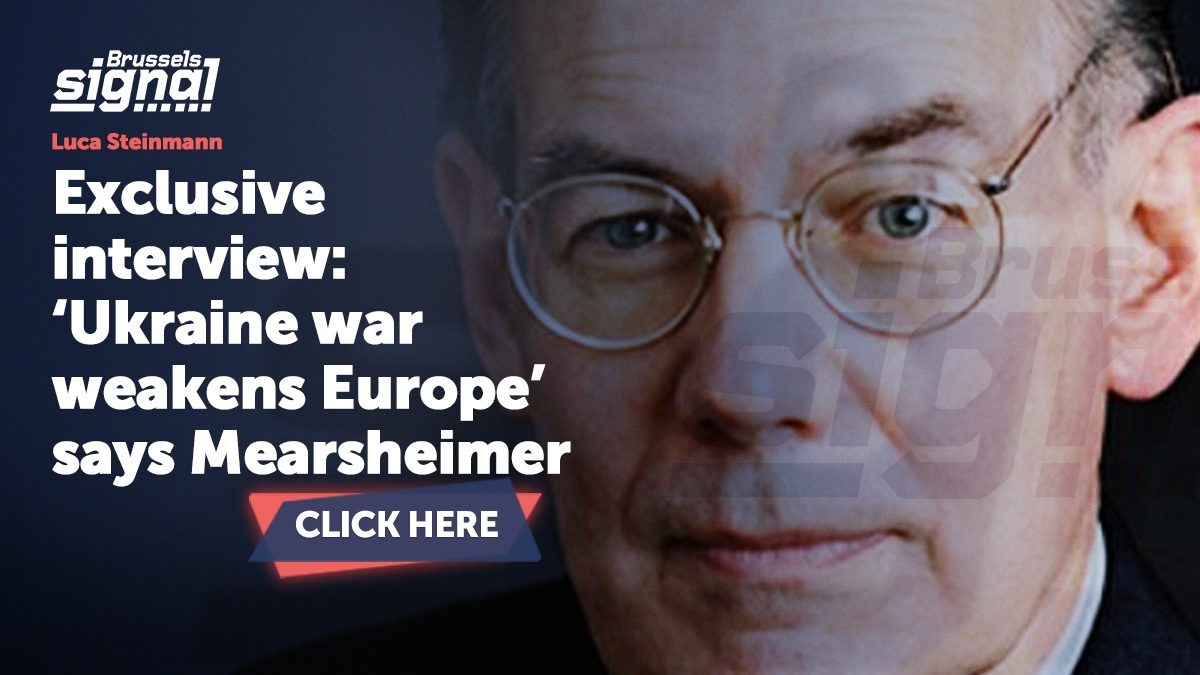 Exclusive interview: ‘Ukraine war weakens Europe’ says Mearsheimer