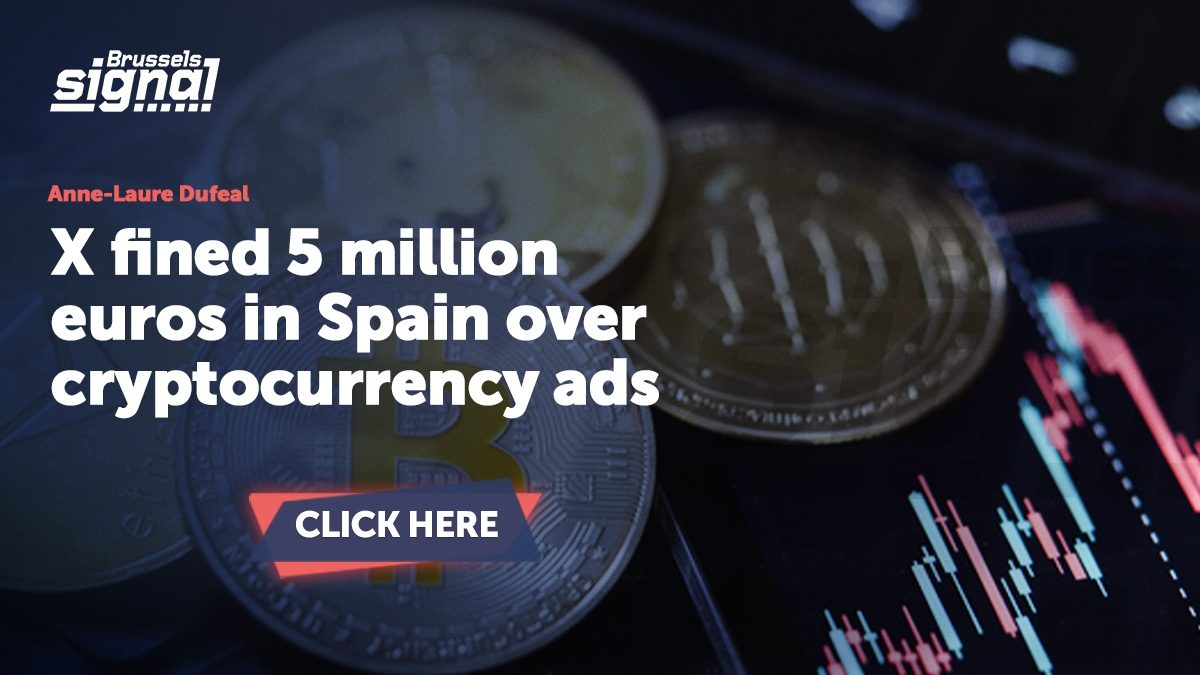 X fined 5 million euros in Spain over cryptocurrency ads
