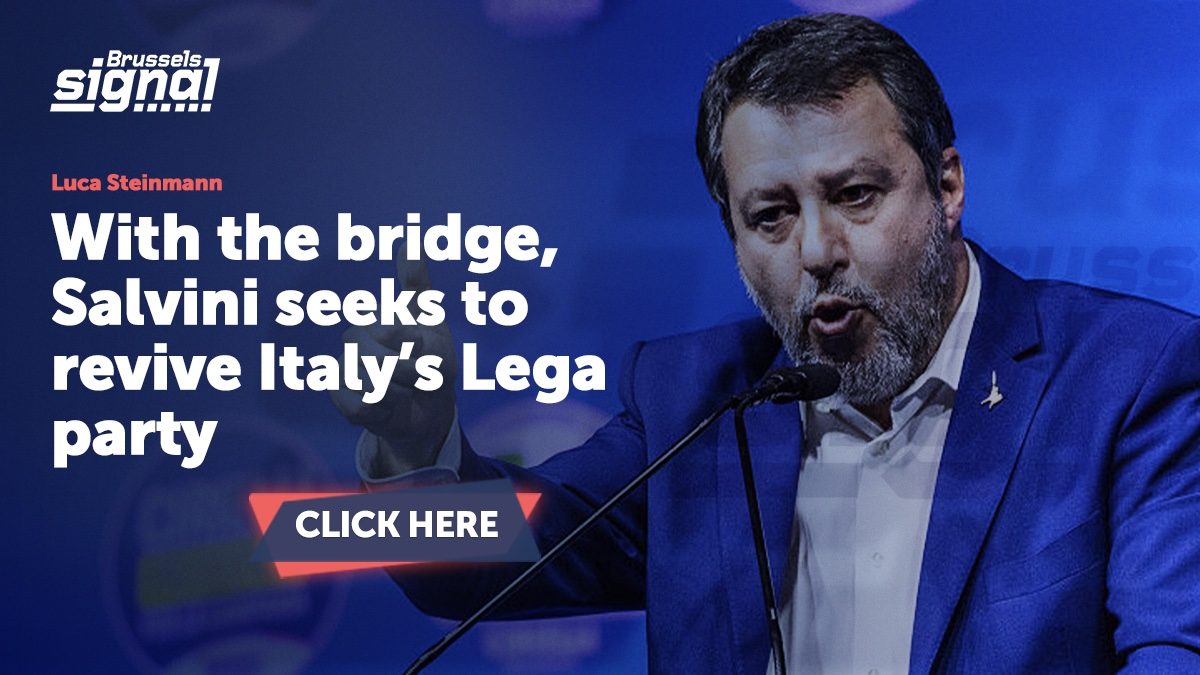 With the bridge, Salvini seeks to revive Italy’s Lega party