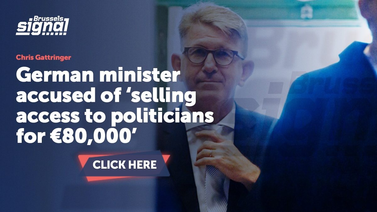 German minister accused of ‘selling access to politicians for €80,000’