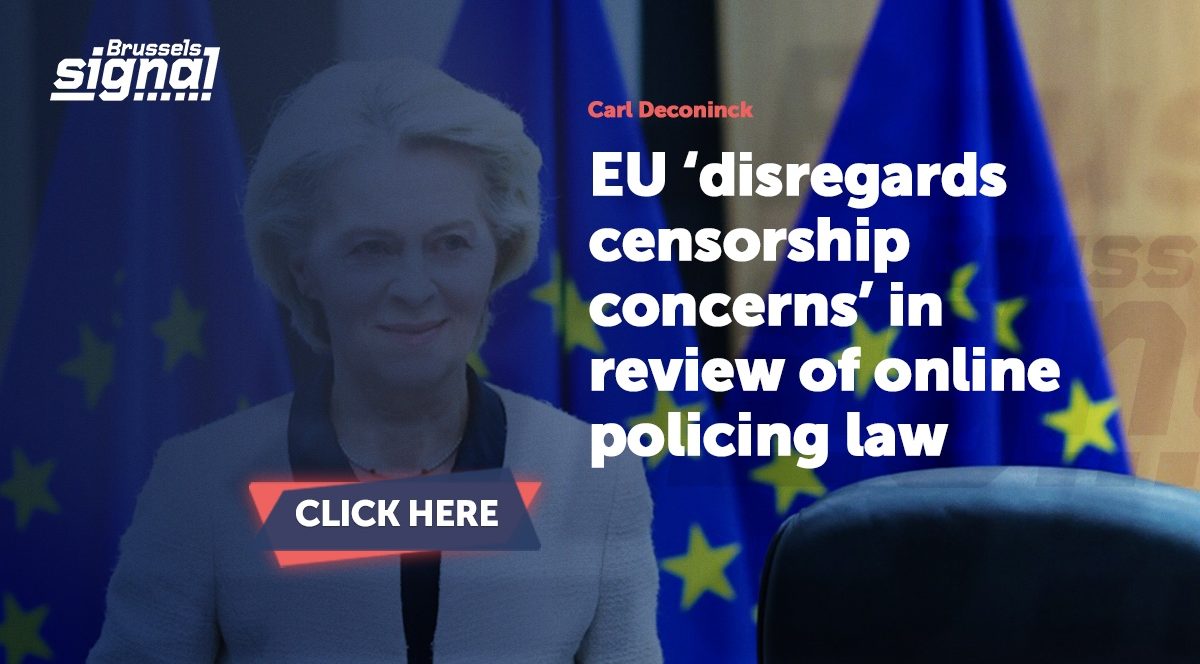 EU ‘disregards censorship concerns’ in review of online policing law