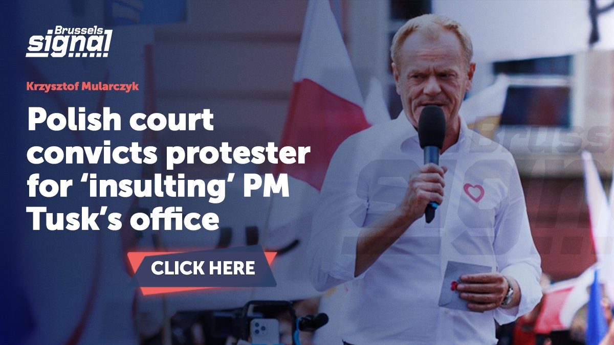 Polish court convicts protester for ‘insulting’ PM Tusk’s office