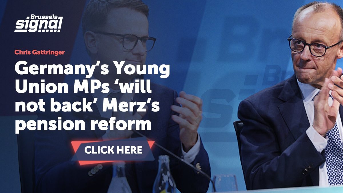 Germany’s Young Union MPs ‘will not back’ Merz’s pension reform