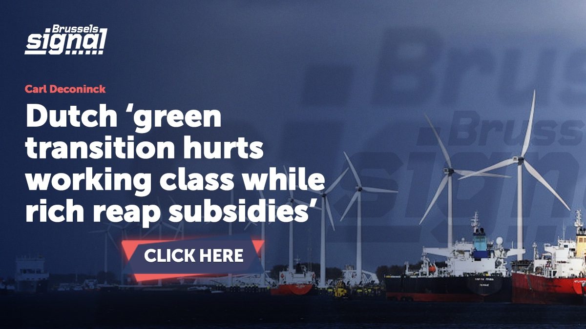 Dutch ‘green transition hurts working class while rich reap subsidies’