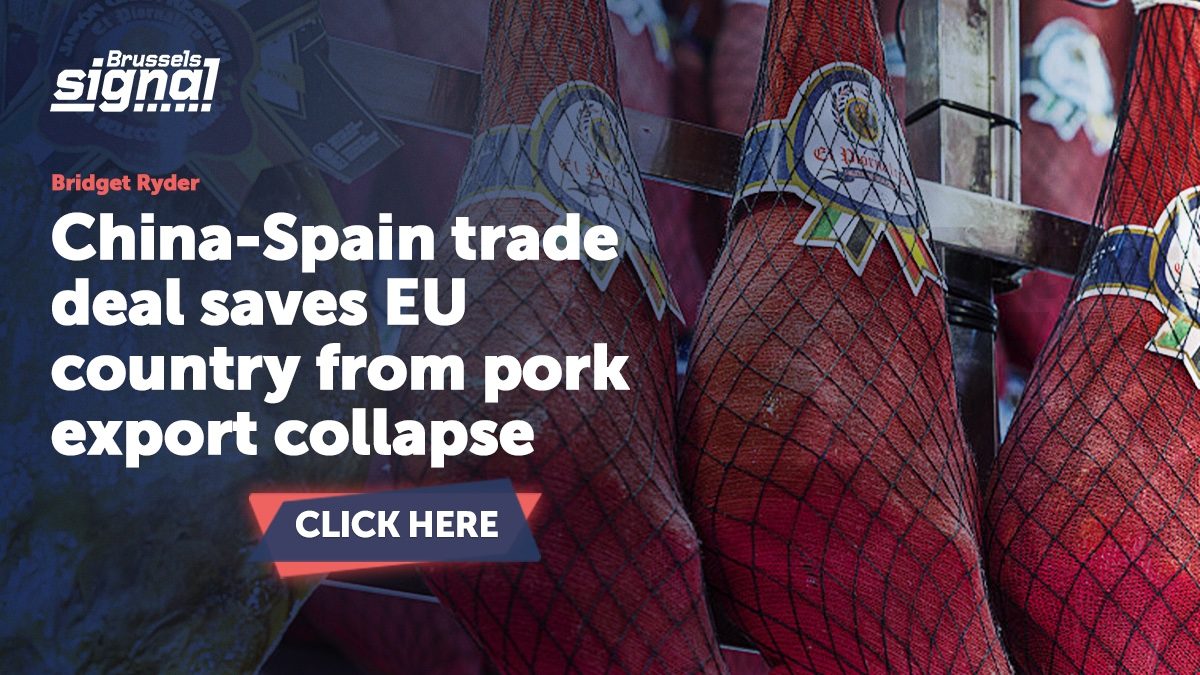 China-Spain trade deal saves EU country from pork export collapse