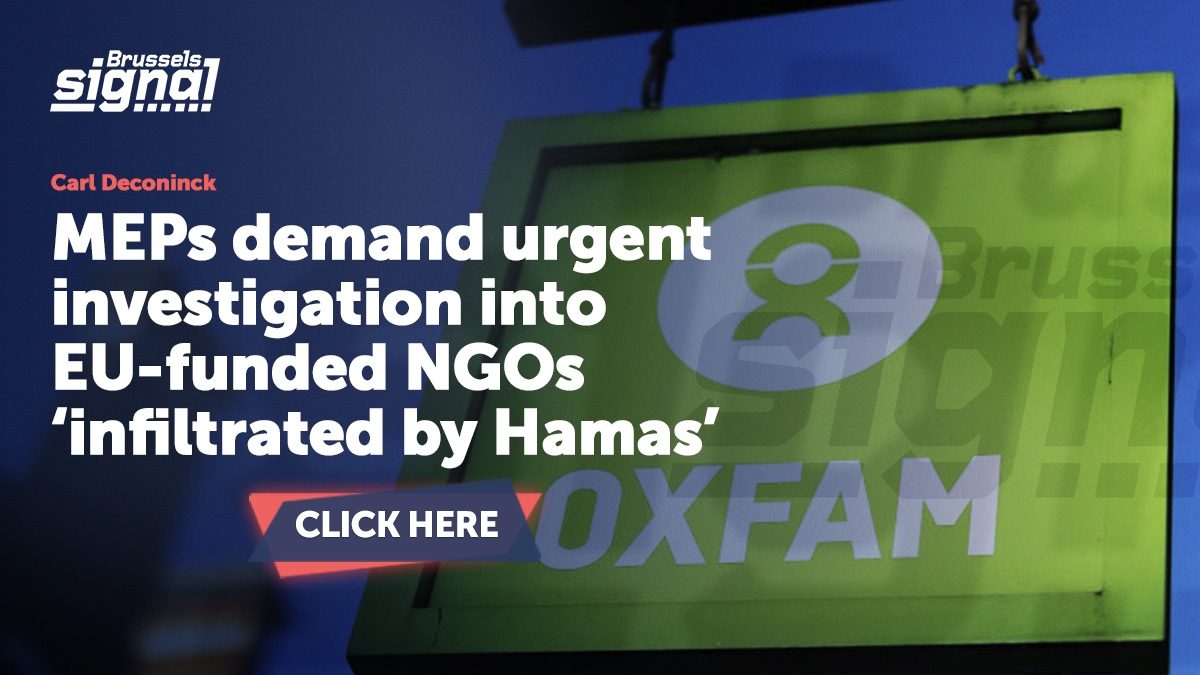 MEPs demand urgent investigation into EU-funded NGOs ‘infiltrated by Hamas’