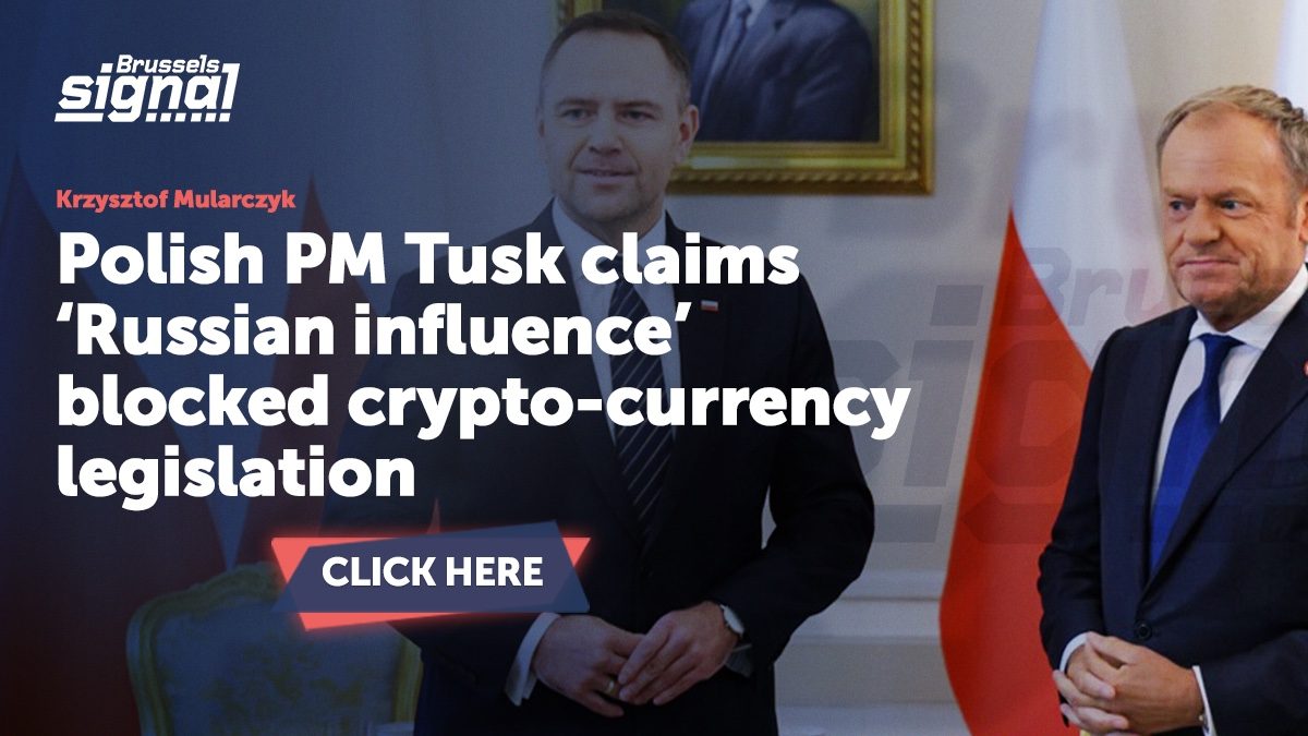 Polish PM Tusk claims ‘Russian influence’ blocked crypto-currency legislation