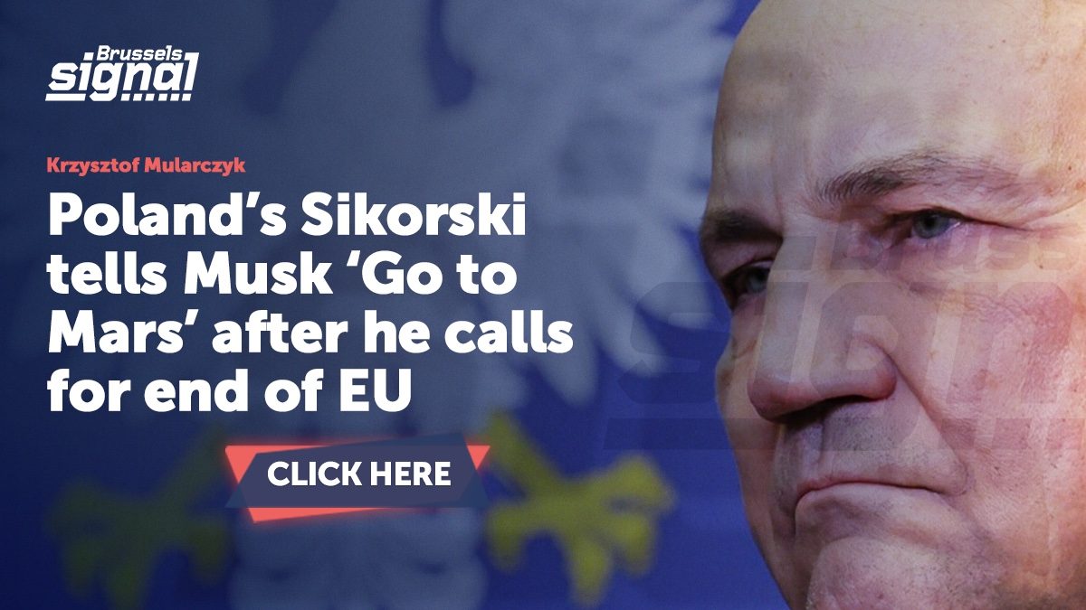 Poland’s Sikorski tells Musk ‘Go to Mars’ after he calls for end of EU