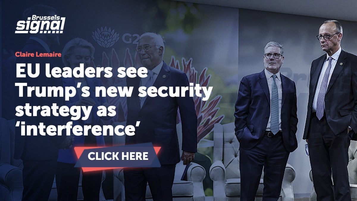 EU leaders see Trump’s new security strategy as ‘interference’