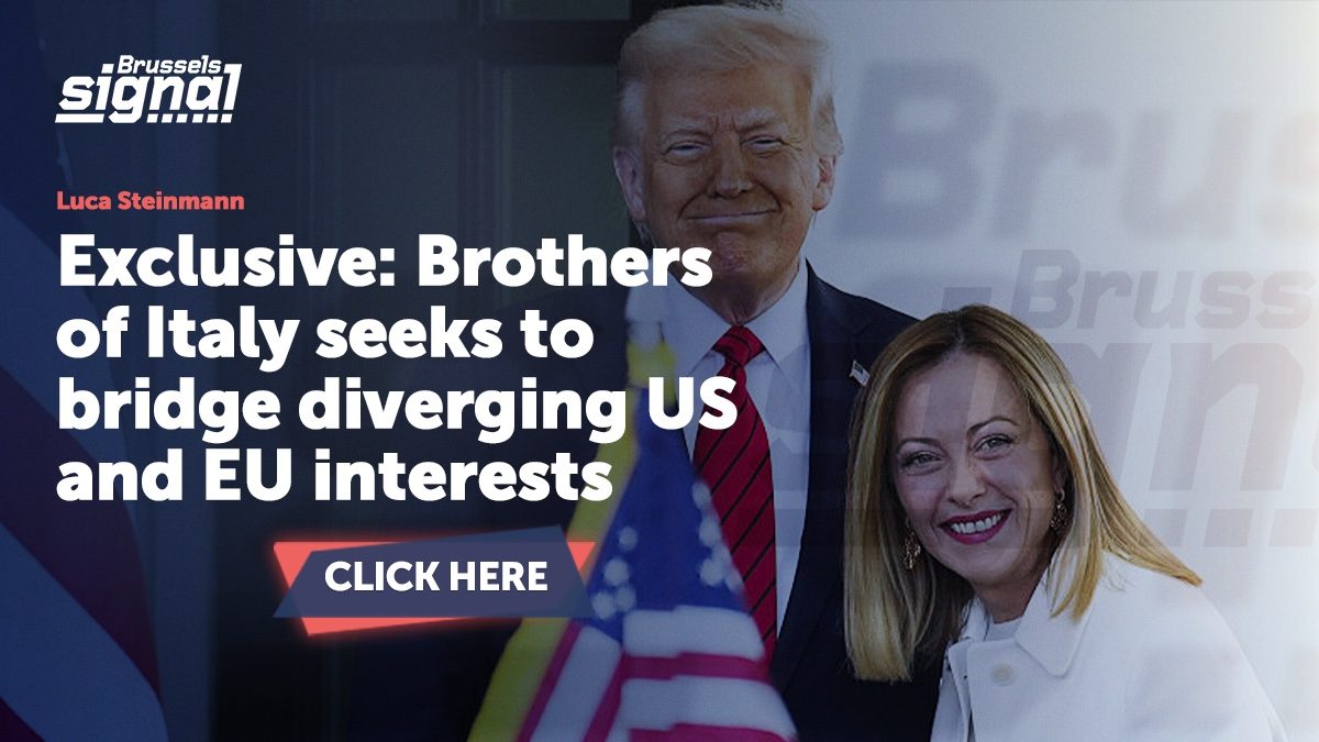 Exclusive: Brothers of Italy seeks to bridge diverging US and EU interests