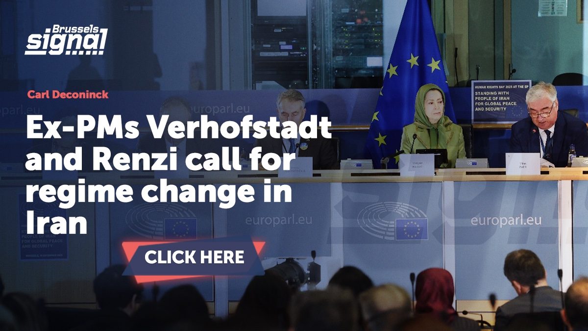 Ex-PMs Verhofstadt and Renzi call for regime change in Iran