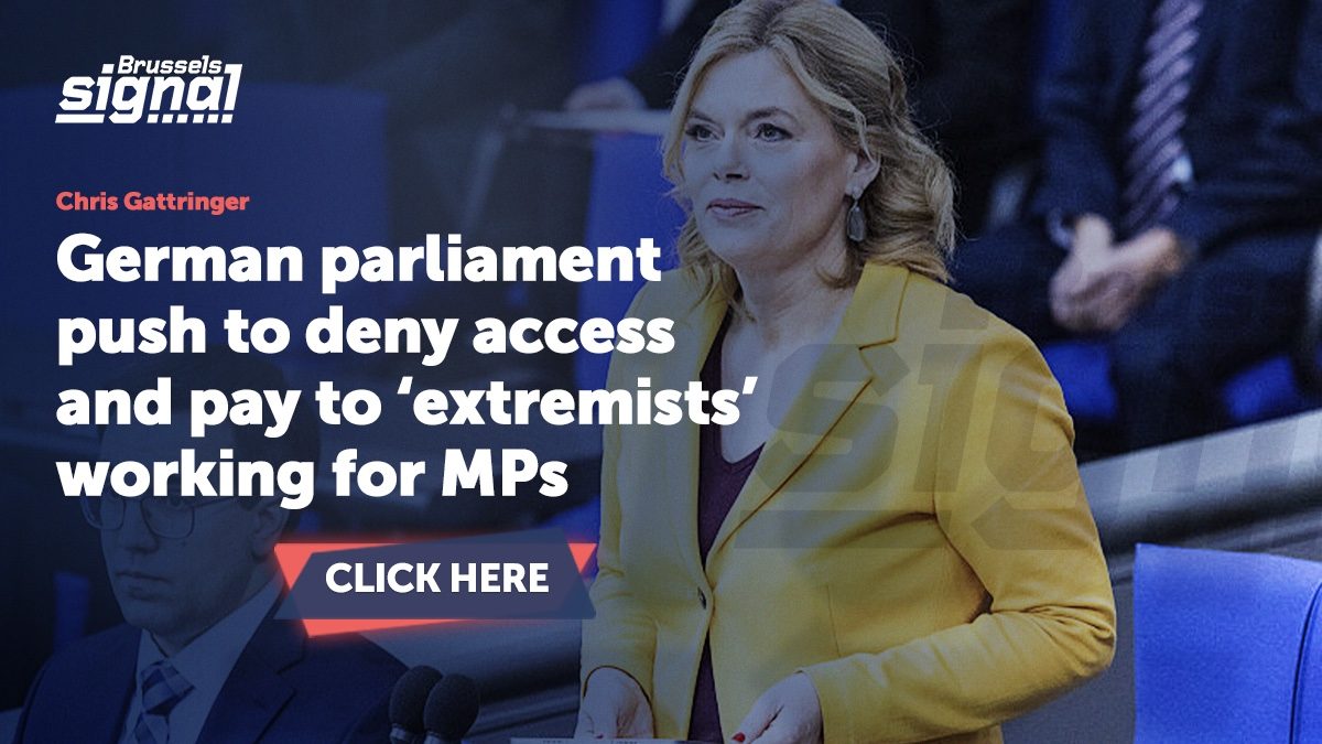 German parliament push to deny access and pay to ‘extremists’ working for MPs