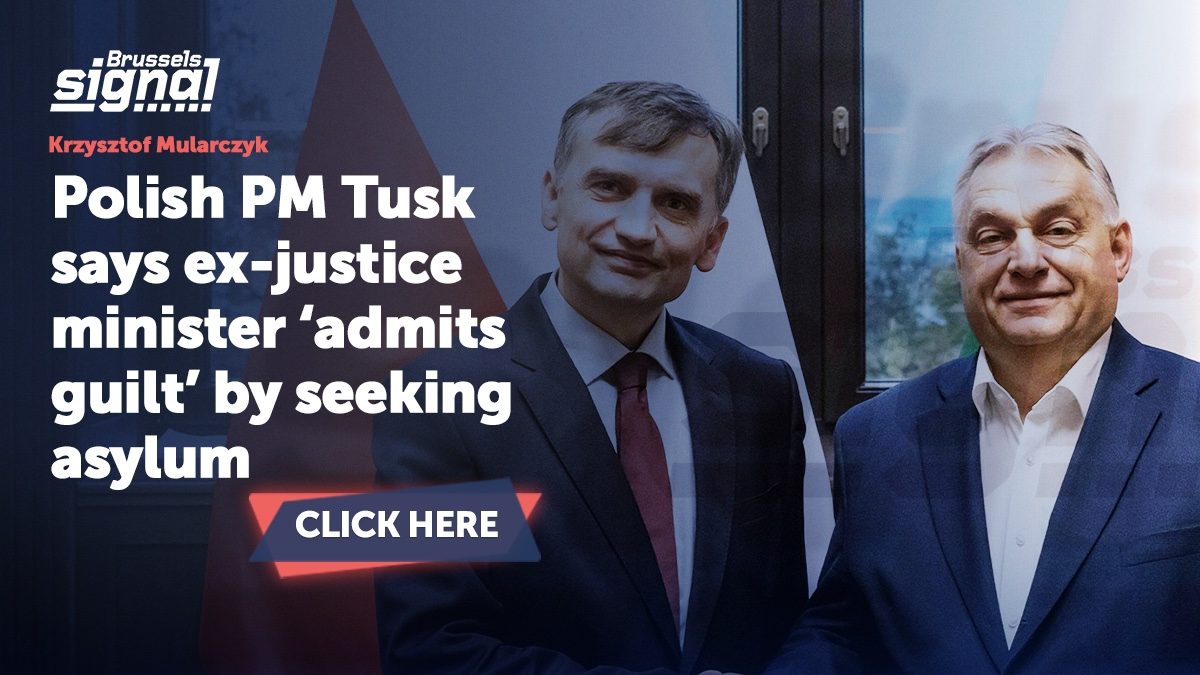Polish PM Tusk says ex-justice minister ‘admits guilt’ by seeking asylum