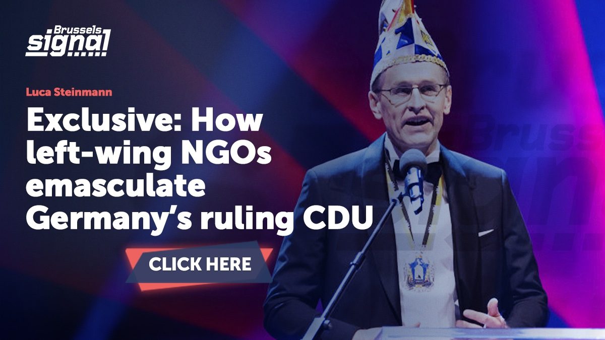 Exclusive: How left-wing NGOs emasculate Germany’s ruling CDU