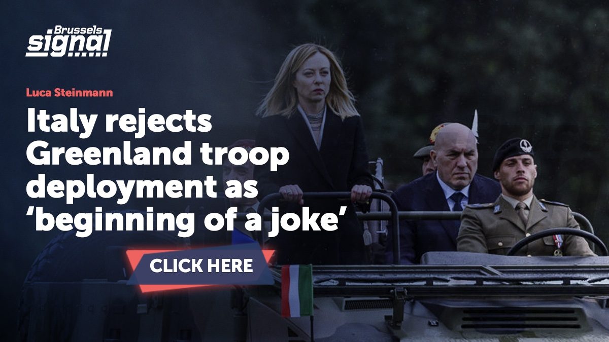 Italy rejects Greenland troop deployment as ‘beginning of a joke’