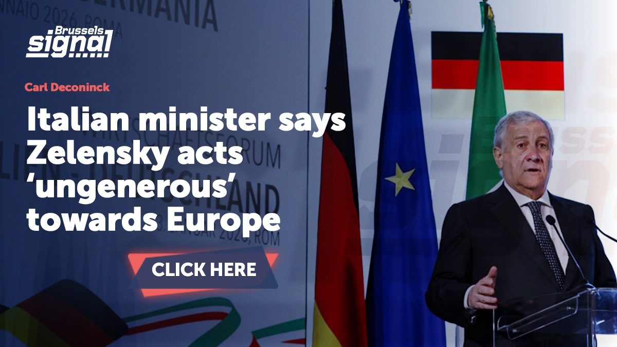 Italian minister says Zelensky acts ‘ungenerous’ towards Europe