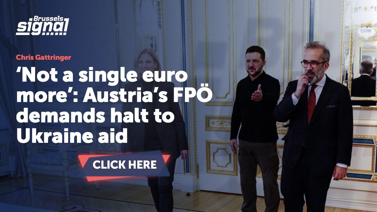 ‘Not a single euro more’: Austria’s FPÖ demands halt to Ukraine aid