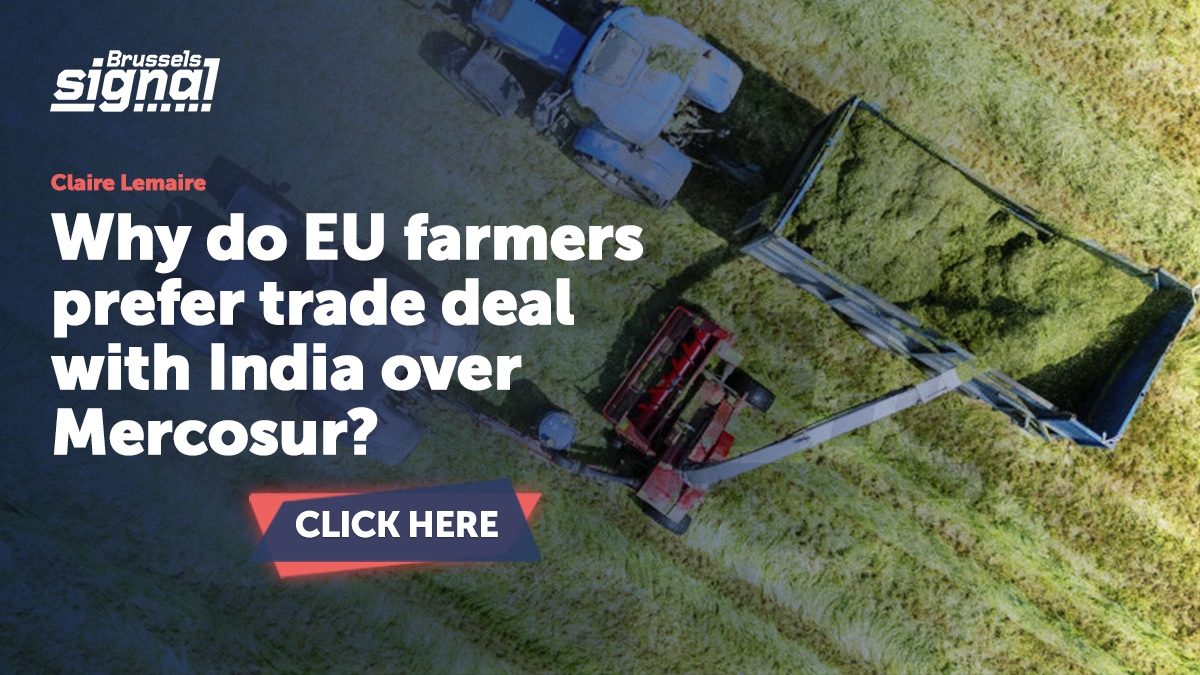 Why do EU farmers prefer trade deal with India over Mercosur?