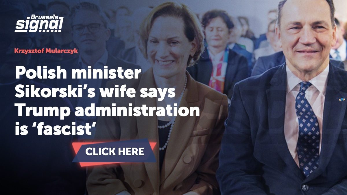 Polish minister Sikorski’s wife says Trump administration is ‘fascist’