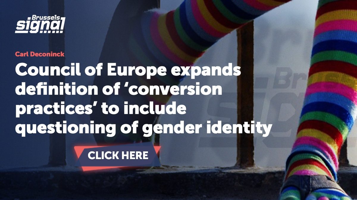 Council of Europe expands definition of ‘conversion practices’ to include questioning of gender identity