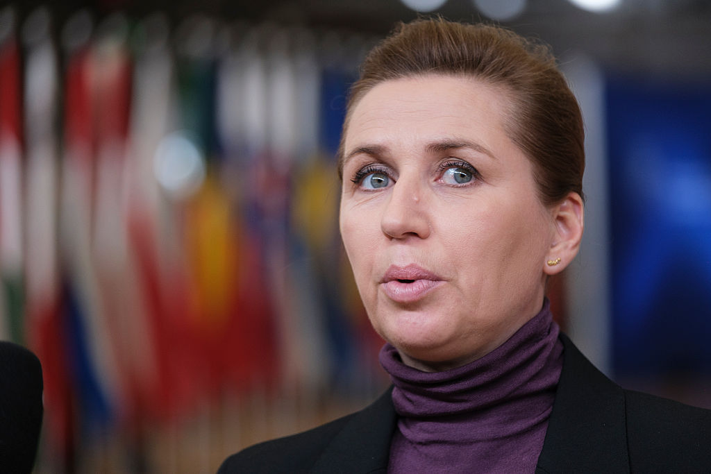 Denmark’s Prime Minister, Mette Frederiksen, announced on Thursday that the country will hold a snap election on March,24. following the dispute with the United States over Greenland. (Photo by Thierry Monasse/Getty Images)