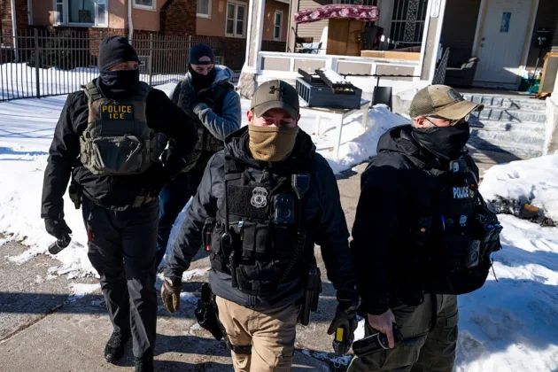 Agents from the US immigration enforcement agency ICE will have no operational role in the Winter Olympics, Italy's interior minister said Wednesday, two days before the Milan-Cortina Games open. (Photo by Stephen Maturen/Getty Images)