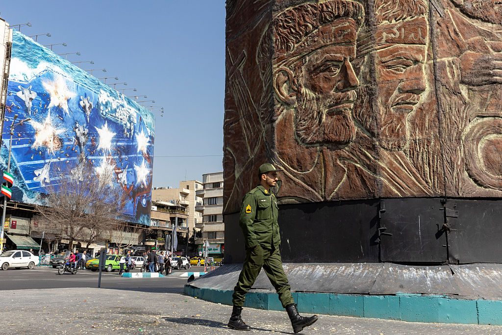 China urged its citizens today to leave Iran "as soon as possible" and to avoid all travel to the country after repeated threats of U.S. military strikes against Tehran.(Photo by Majid Saeedi/Getty Images)