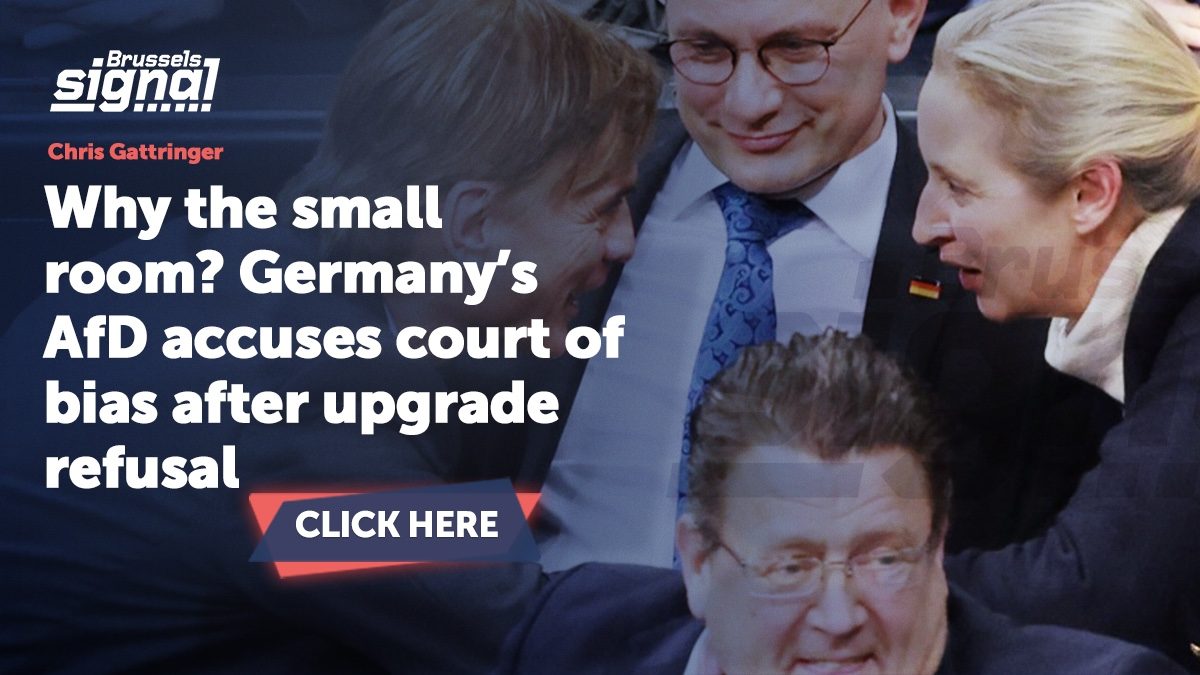Why the small room? Germany’s AfD accuses court of bias after upgrade refusal