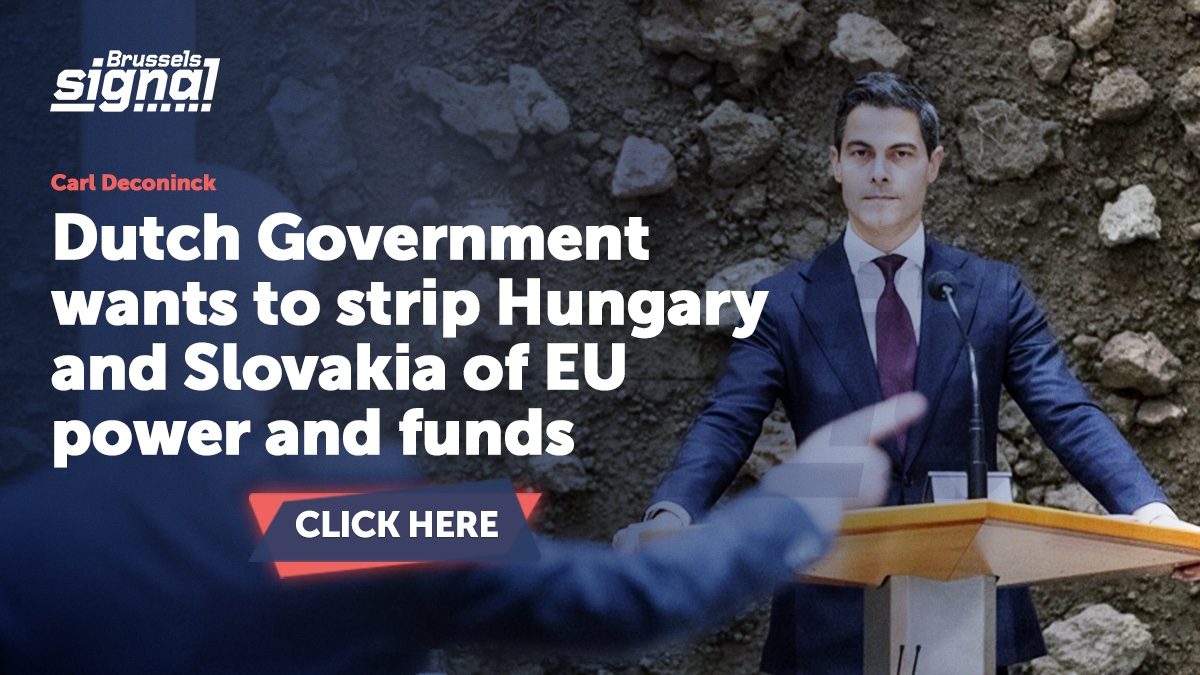 Dutch Government wants to strip Hungary and Slovakia of EU power and funds