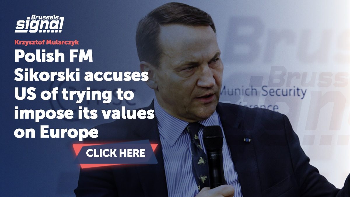 Polish FM Sikorski accuses US of trying to impose its values on Europe