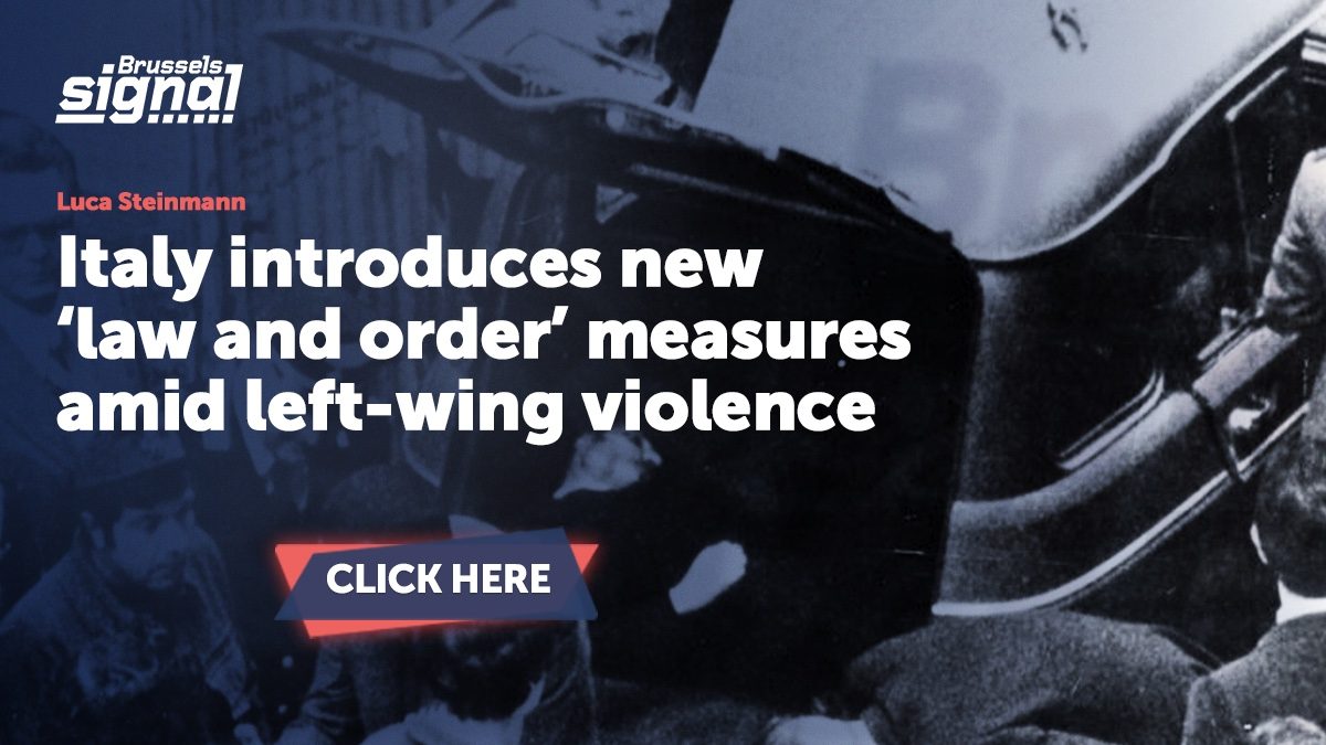 Italy introduces new ‘law and order’ measures amid left-wing violence