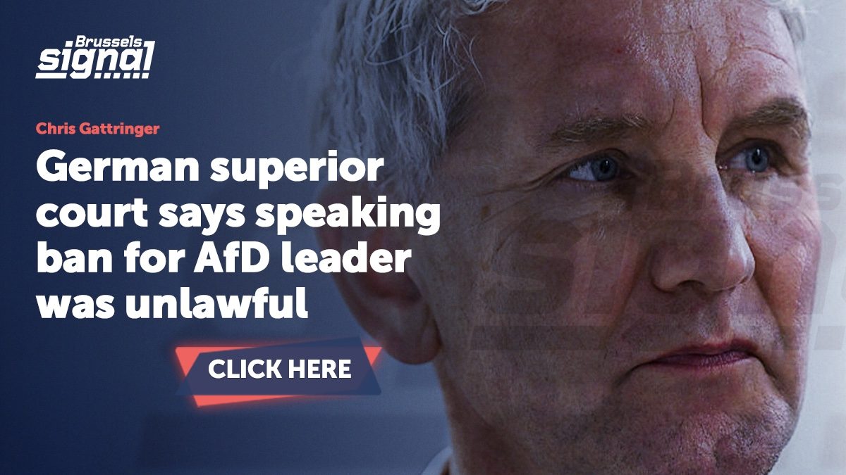 German superior court says speaking ban for AfD leader was unlawful