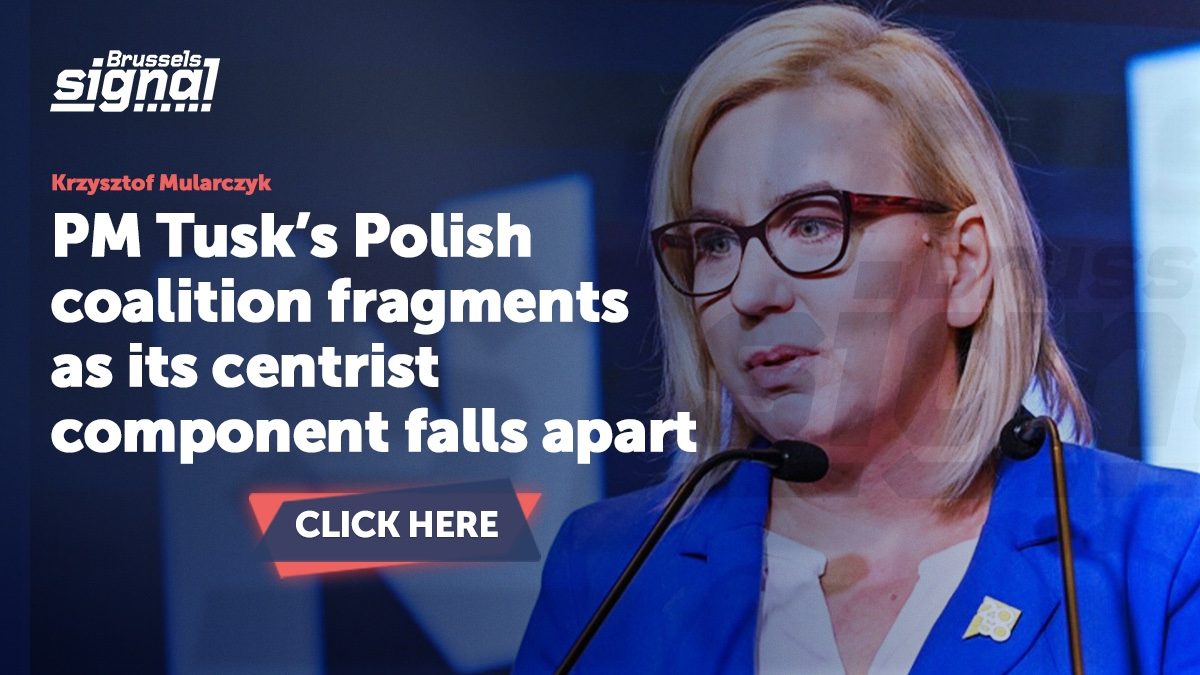PM Tusk’s Polish coalition fragments as its centrist component falls apart