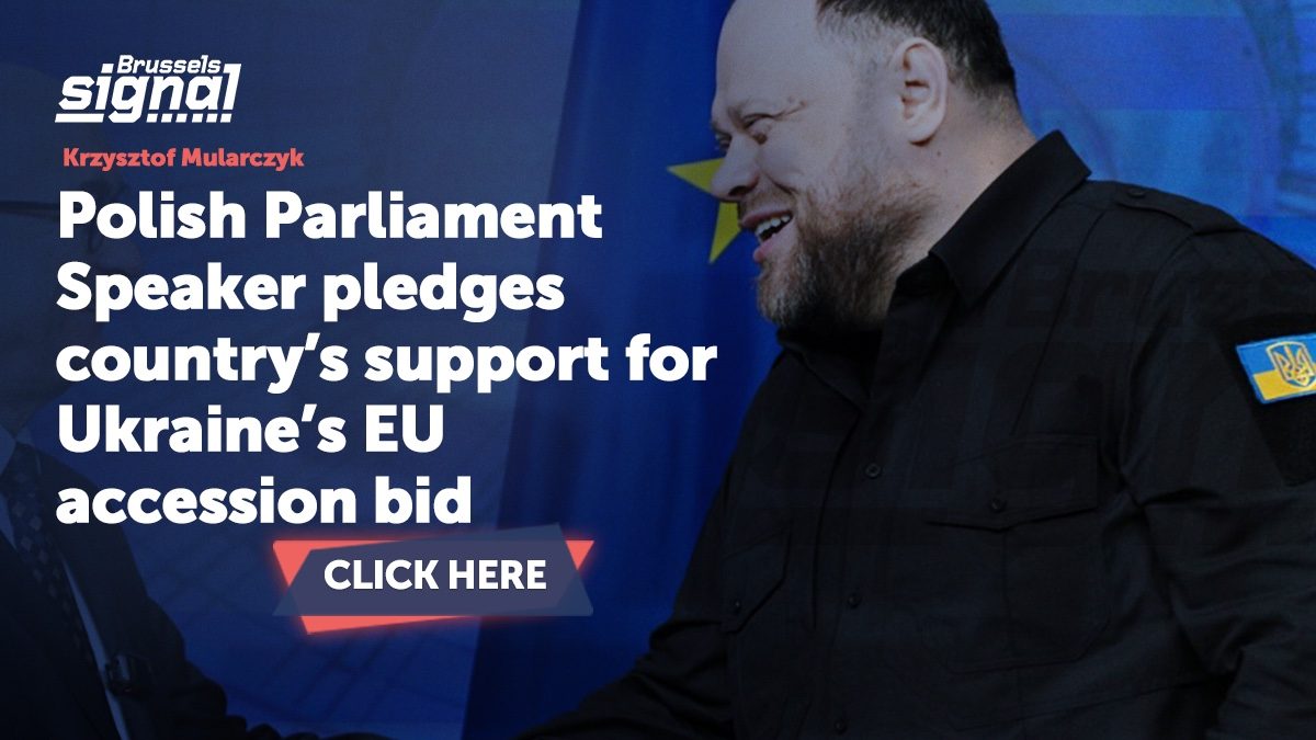Polish Parliament Speaker pledges country’s support for Ukraine’s EU accession bid