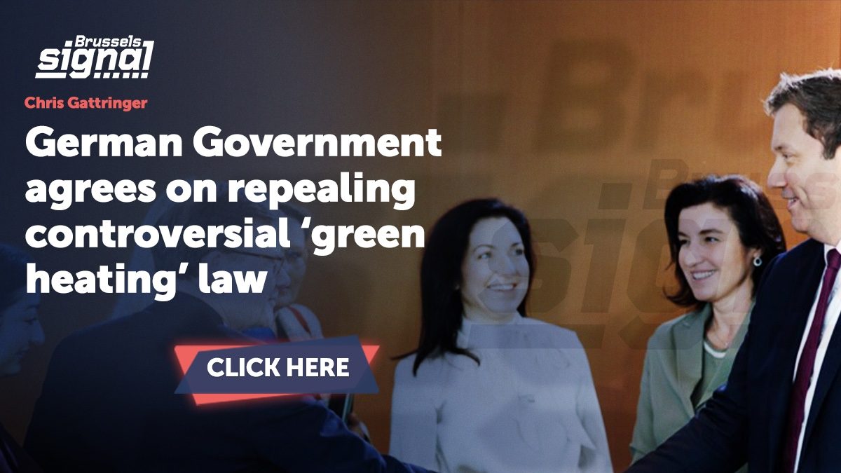 German Government agrees on repealing controversial ‘green heating’ law